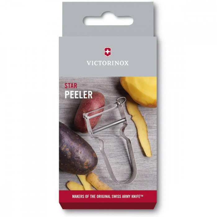 Овочечистка Star двосторон. пряме лезо сталь (109x65x13мм) 