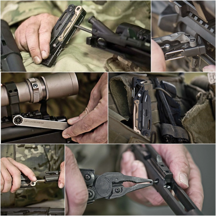 Мультиінструмент Leatherman Mut-Black, чехол Molle (коричневий), картонна коробка 