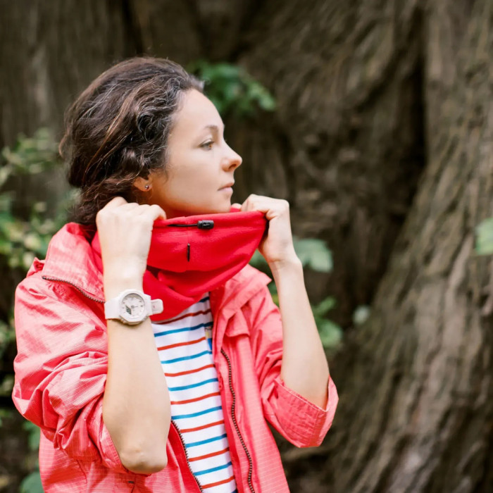 Пов'язка флісова Tribe Neck Warmer з затяжкою T-KF-0020 OS, red 