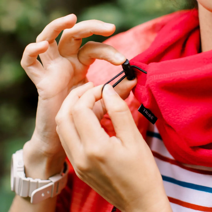 Пов'язка флісова Tribe Neck Warmer з затяжкою T-KF-0020 OS, red 