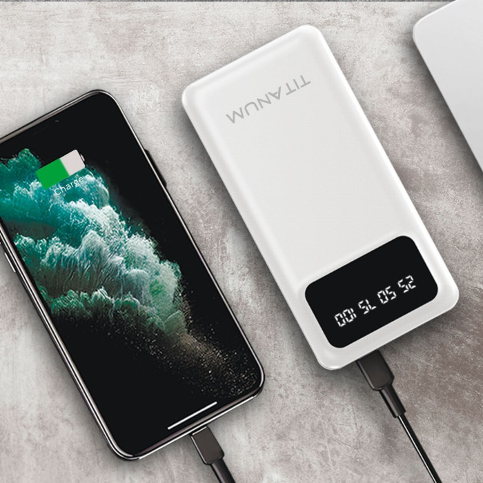 Повербанк 20000mAh TITANUM OL22 White 
