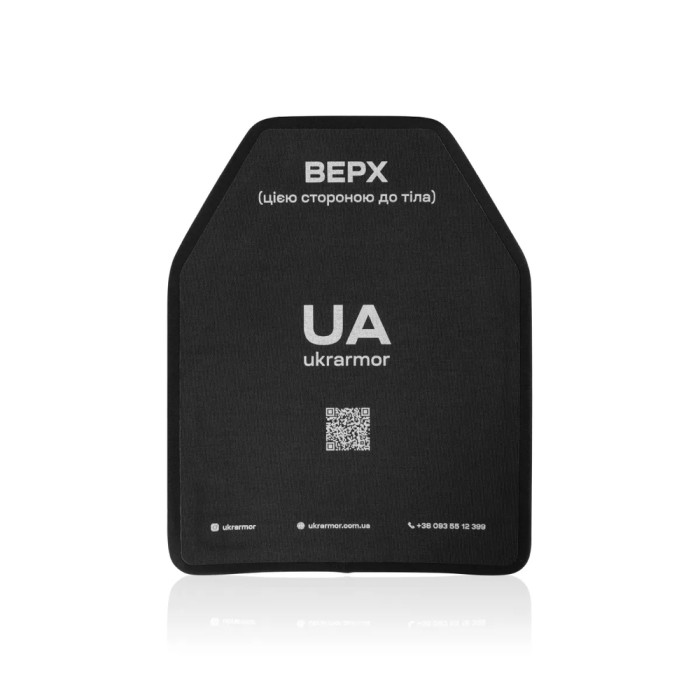 Комплект бронеплит поліетиленових Ukrarmor 3 класу. Вага 3.2 кг. Розмір L (26х33 см.) комплект 