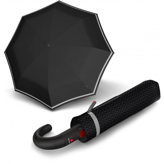 Парасолька Knirps T. 260 Crook Handle Reflective Rain Авто /складаний /8спіц /D97x33см 