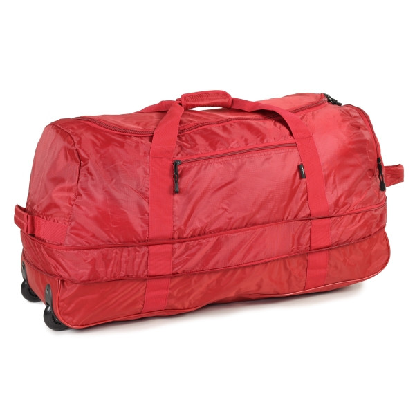 Сумка дорожня на колесах Members Foldaway Wheelbag 105/123, червоний 