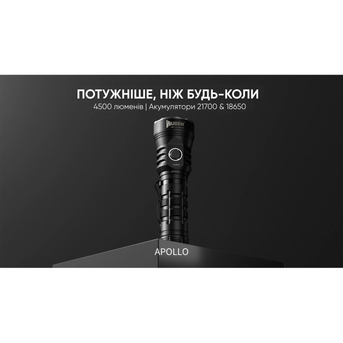 Ліхтар Wuben A22, чорний 