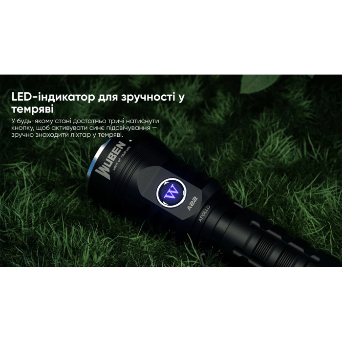 Ліхтар Wuben A22, чорний 