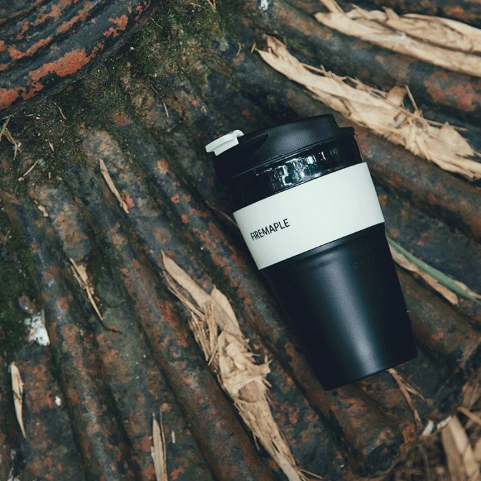 Складаний силіконовий кухоль Fire-Maple Silicone Collapsible Coffee Cup 350 мл, сірий 