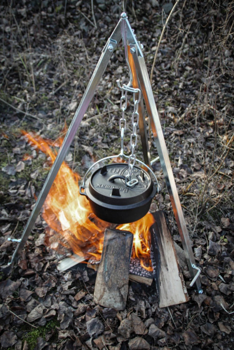 Казан-жарівня чавунна Petromax Dutch Oven ft3 плоске дно 1,6 л 