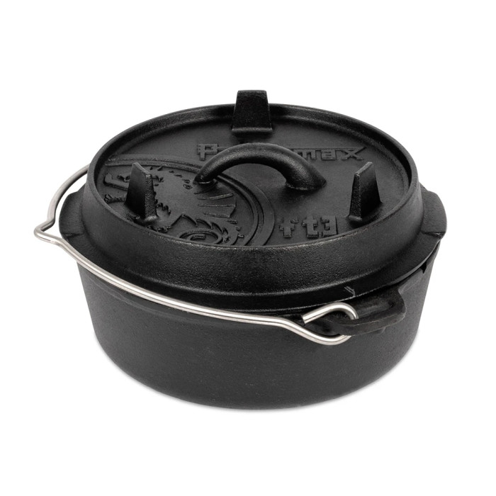 Казан-жарівня чавунна Petromax Dutch Oven ft3 плоске дно 1,6 л 