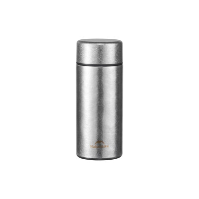 Термос Naturehike CNK2550CF017, титан, 0.2 л, світло-сірий