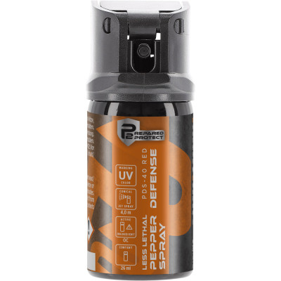 Балончик газовий перцевий Umarex P2P PDS-40 RED UV 10%, 26 мл, конусне розпилення
