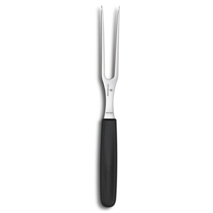 Кухонна виделка Victorinox Carving Flat (чорна) 