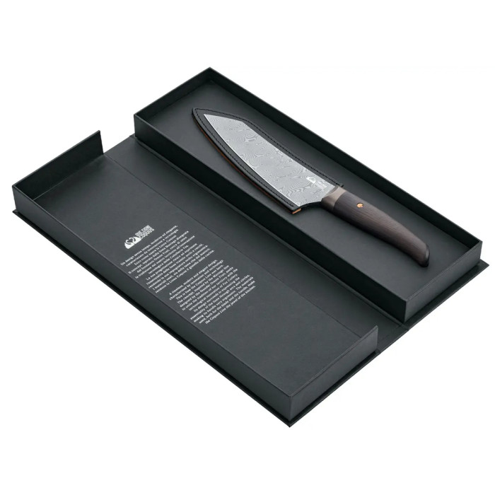 Ніж кухонний Due Cigni "Coquus" Kengata Damask 180 мм 