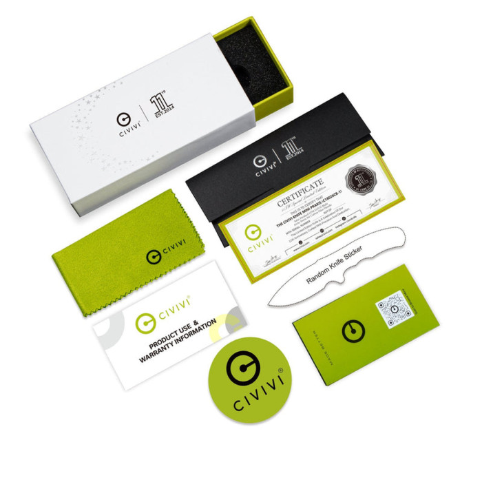 Ніж складаний Civivi Mini Praxis Arctic Storm C18026CB-1 (Лімітована серія) 