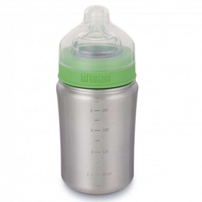 Пляшечка для годування Kid Kanteen Baby Bottle Brushed Stainless 267 ml 