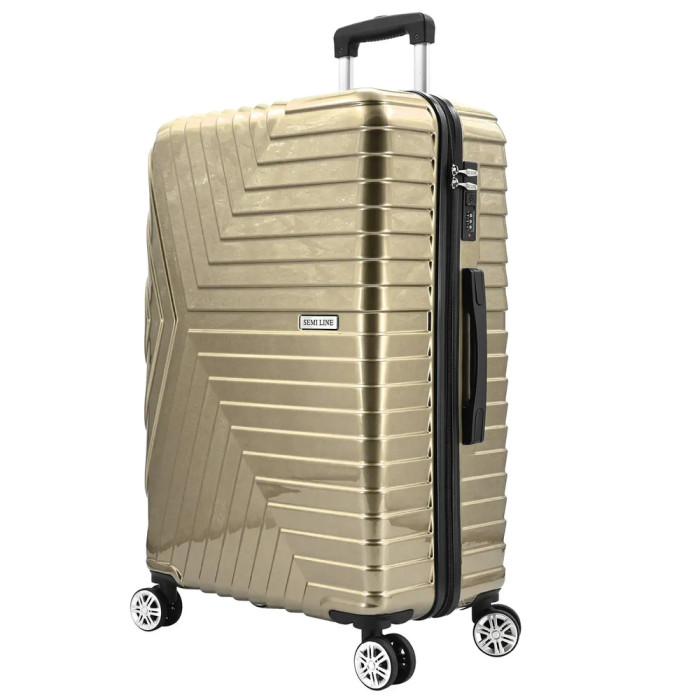Валіза Semi Line 24" (M) Gold (T5763-2) 