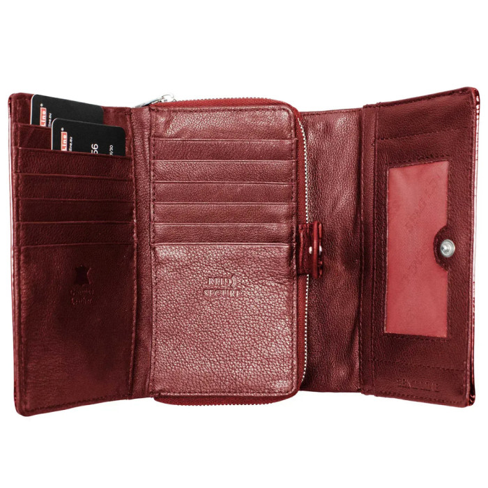 Гаманець жіночий шкіряний Semi Line RFID Red (P8229-2) 