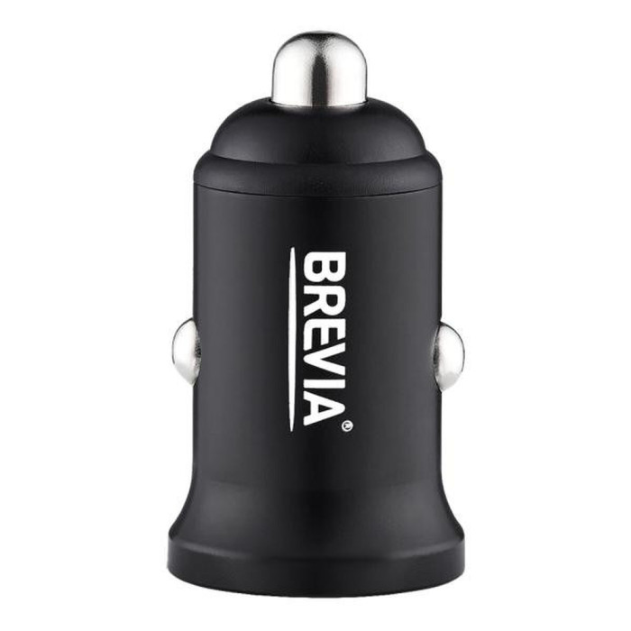 Автомобільний зарядний пристрій Brevia ePower DualChargeLED 38W 1xUSB-C+1xUSB-A 