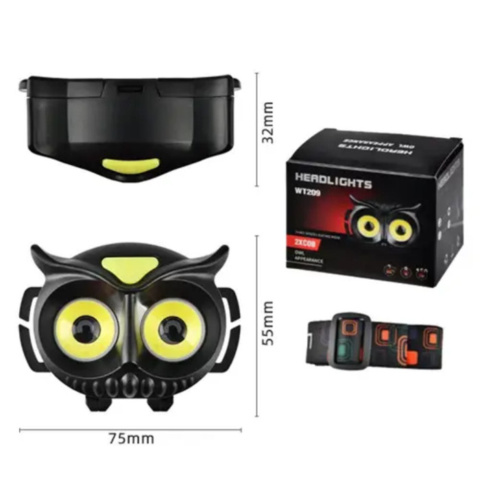 Ліхтар налобний Police PLD-WT209-2COB COBA, 3xAAA 