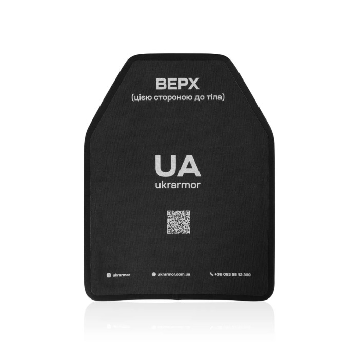 Комплект бронеплит поліетиленових Ukrarmor 3 класу. Вага 3.6 кг. Розмір XL (27.5х35 см.) комплект 