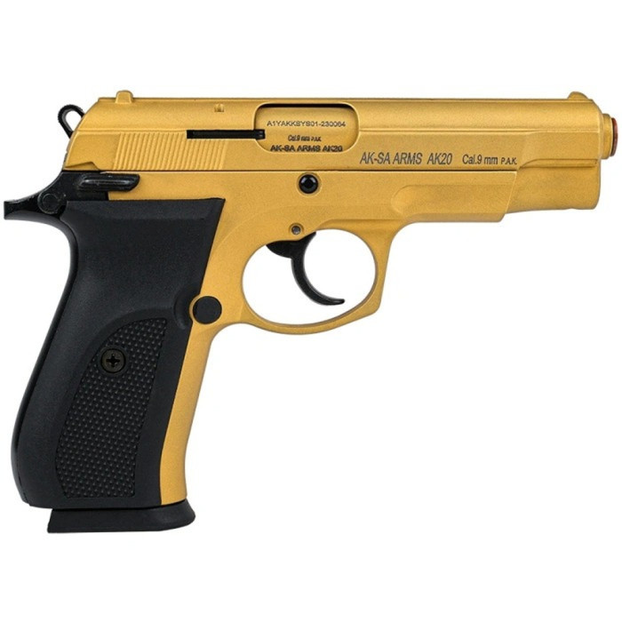 Пістолет сигнальний Aksa Arms AK20 CC-07 cal.9 PAK (CZ-75) Gold 
