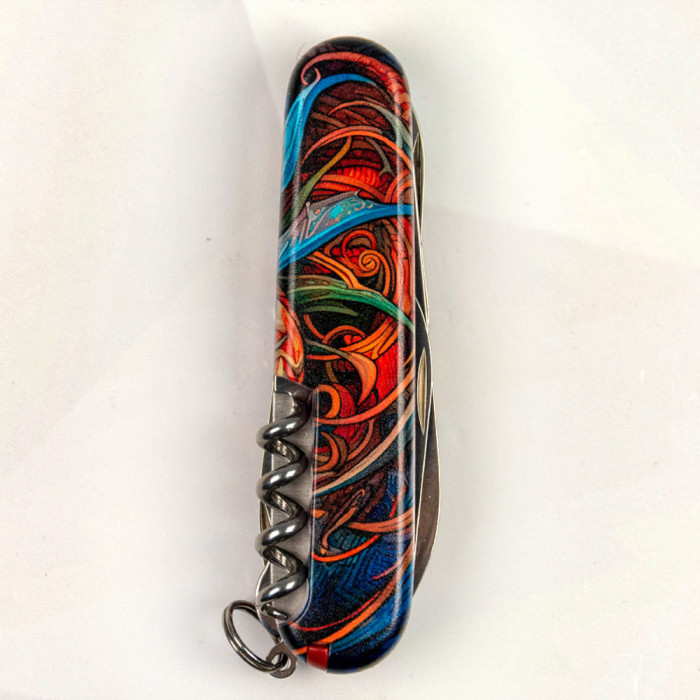 Складаний ніж Victorinox CLIMBER ZODIAC Сапфіровий дракон 1.3703.Z3260p 