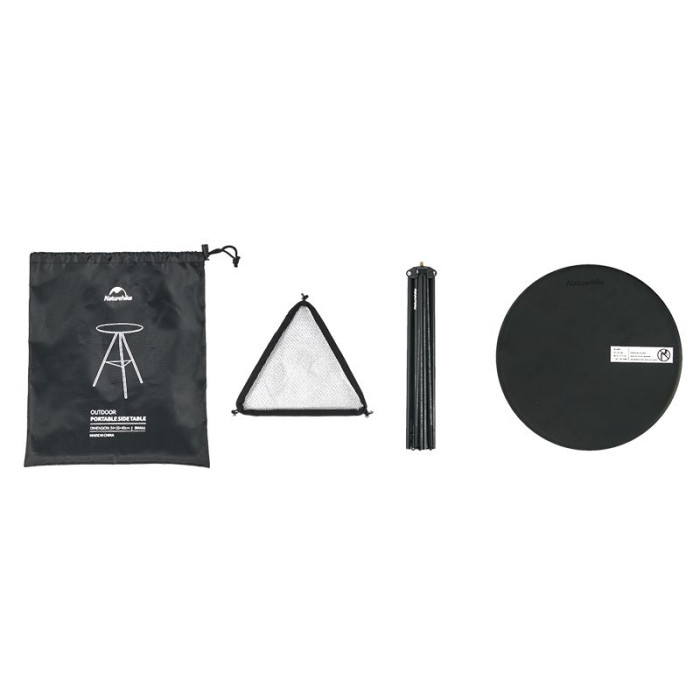 Cтіл розкладний Naturehike CNH22JU035, алюміній, Розмір L, чорний 