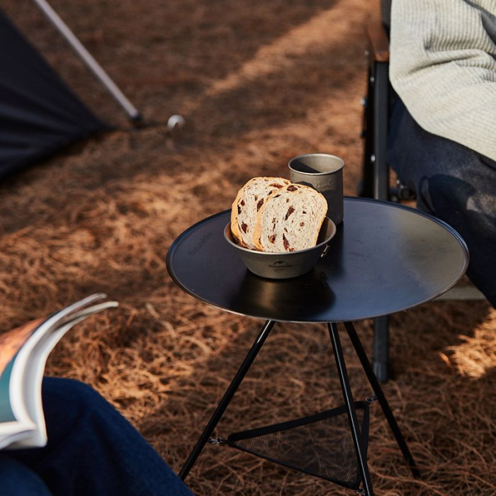 Cтіл розкладний Naturehike CNH22JU035, алюміній, Розмір L, чорний 