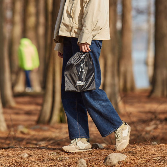 Cтіл розкладний Naturehike CNH22JU035, алюміній, Розмір L, чорний 
