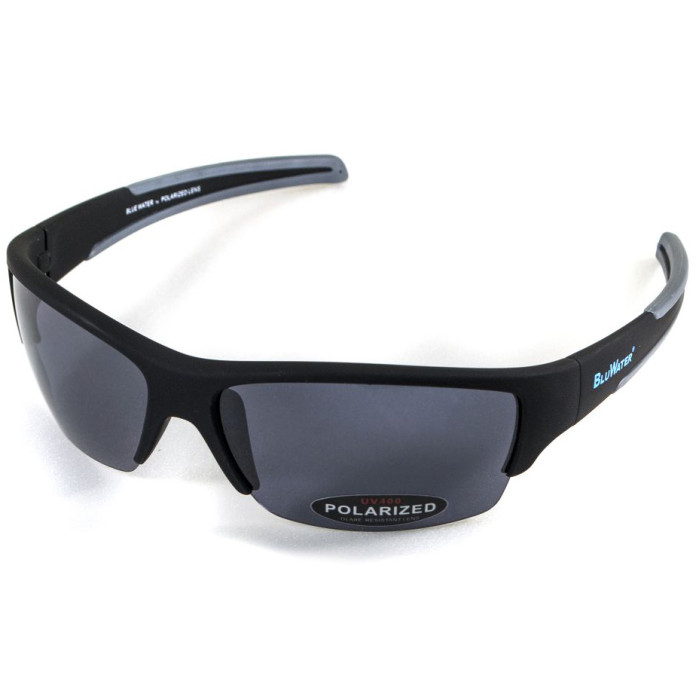 Окуляри BluWater Daytona-2 Polarized (gray) чорні 