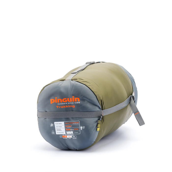 Спальний мішок Pinguin Trekking (1/-5°C), 190 см - Right Zip, Khaki (PNG 238440) 2020 