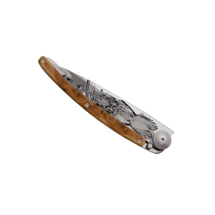 Ніж Дерево для татуювання Deejo 37 г, ялівець, "Один" 