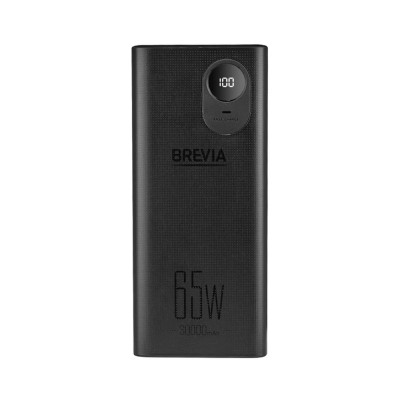 Повербанк (Power Bank) Brevia 30000mAh 65W, Li-Pol, LCD, Black