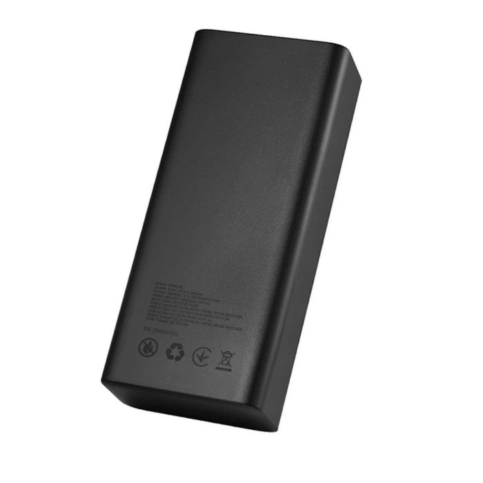 Повербанк (Power Bank) Brevia 30000mAh 65W, Li-Pol, LCD, Black
