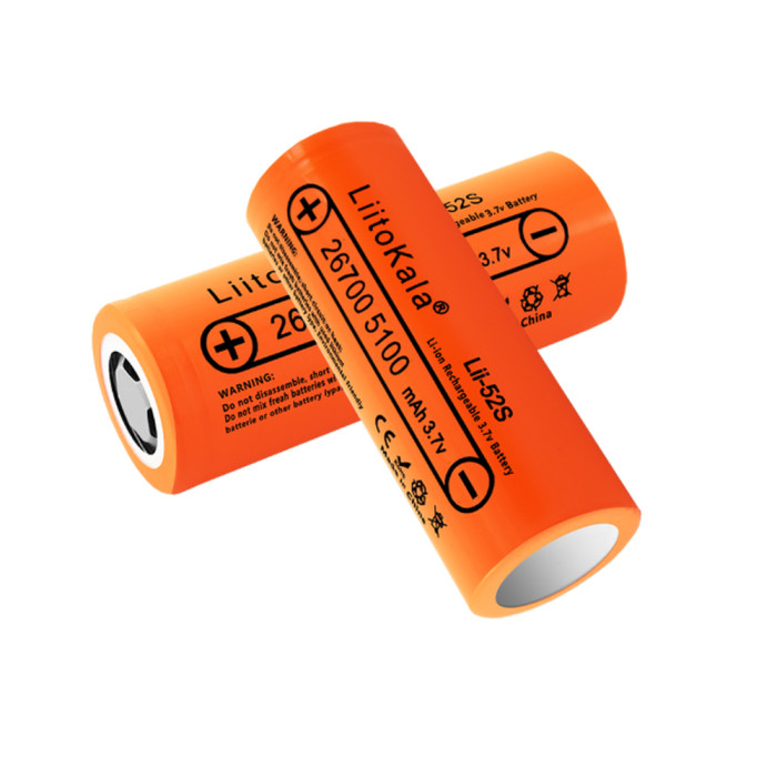 Акумулятор літій-іонний LiitoKala Lii-52S 26700 на 5200мАг 20A 