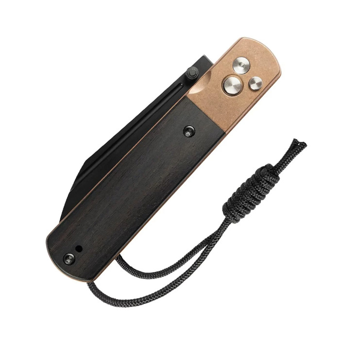 Ніж Artisan Holm, AR-RPM9, Rose Gold PVD Steel+Ebony Inlay 