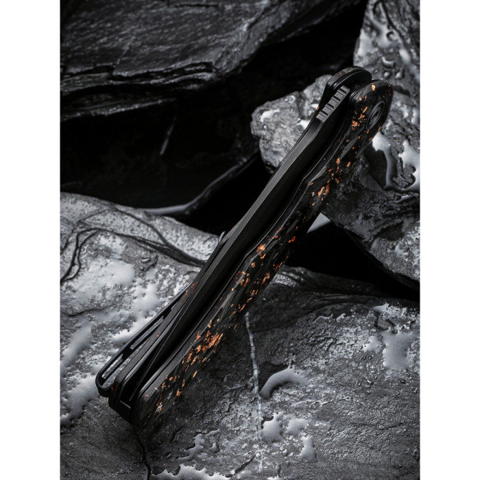 Ніж складаний Civivi Praxis Shredded Carbon Fiber C803I 