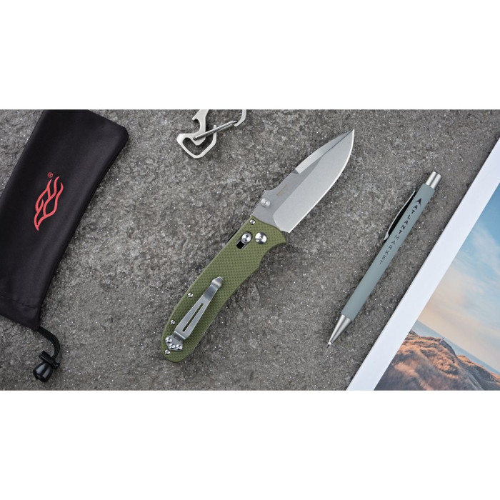 Ніж складаний Ganzo D704-GR, зелений (D2 сталь) 