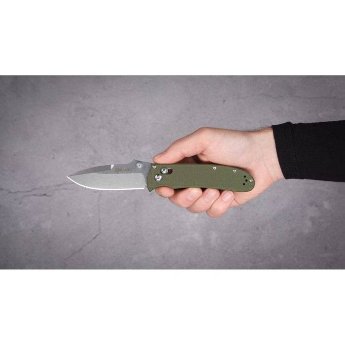 Ніж складаний Ganzo D704-GR, зелений (D2 сталь) 