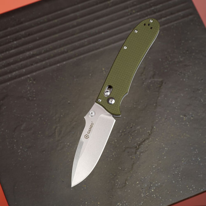 Ніж складаний Ganzo D704-GR, зелений (D2 сталь) 