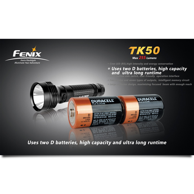 Пошуковий Ліхтар Fenix TK50 Cree XP-G (R5), 255 люмен 