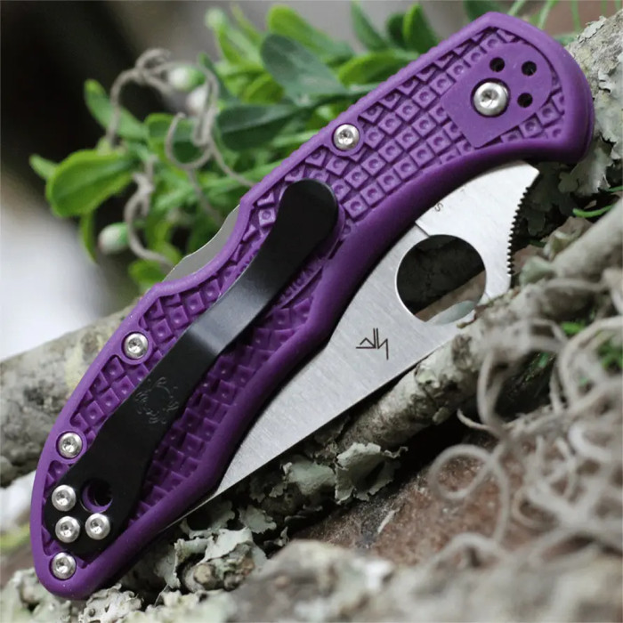 Ніж Spyderco Delica 4 Lightweight, VG-10, FRN purple 