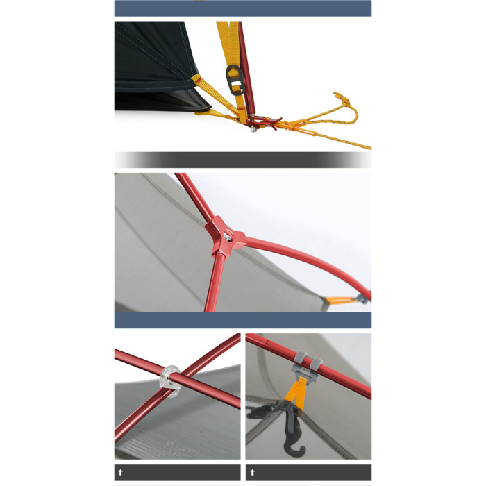 Намет двомісний ультралегкий Naturehike Mongar UL NH19M002-J, темно-синій 