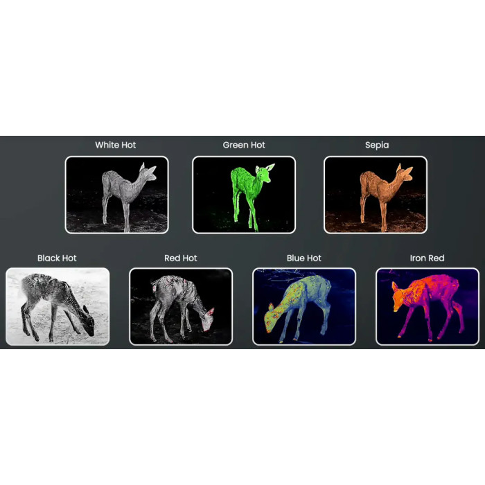 Монокуляр GUIDE TE211, 10mm, 1.2-4.8x, 256x192, 12μm, VOx (Wifi) 