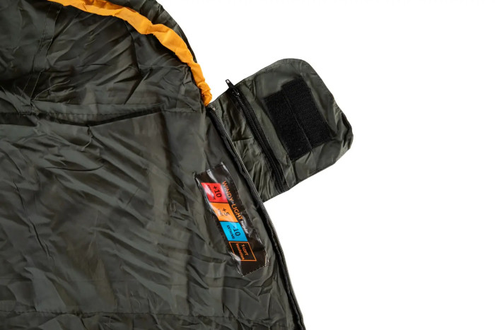 Спальний мішок Tramp Windy Light кокон лівий yellow/grey 220/80-55 UTRS-055 