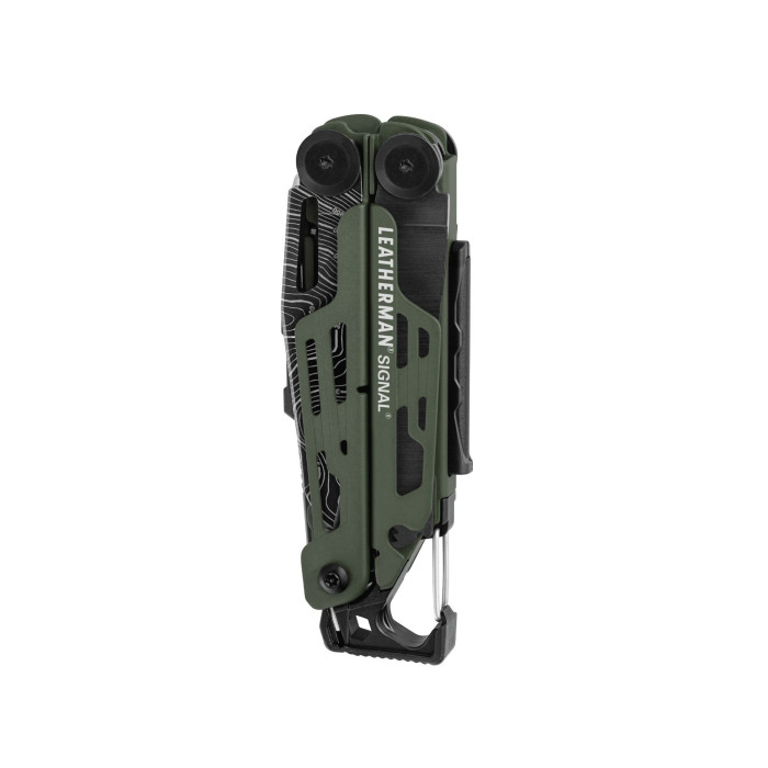 Мультиінструмент Leatherman SIGNAL GREEN TOPO, синтетичний чохол,  картонна коробка 