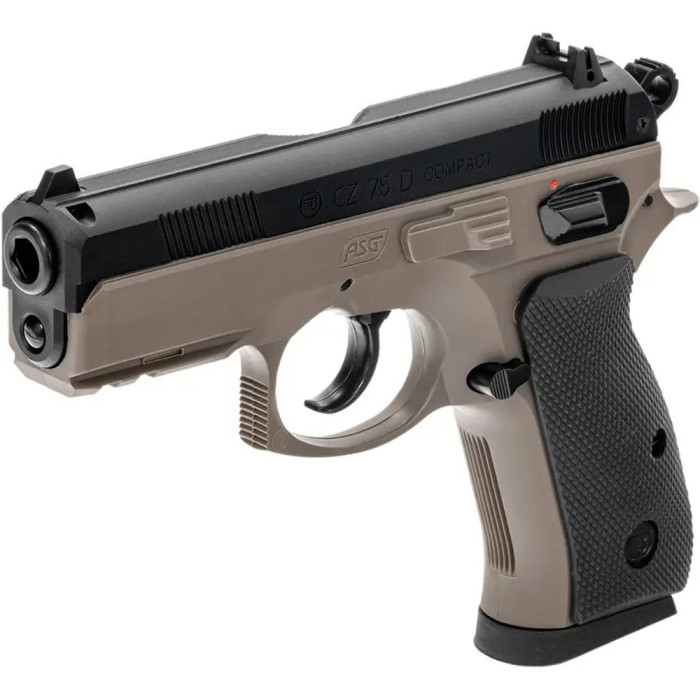 Пістолет страйкбольний ASG CZ 75D Compact FDE Spring кал. 6 мм 