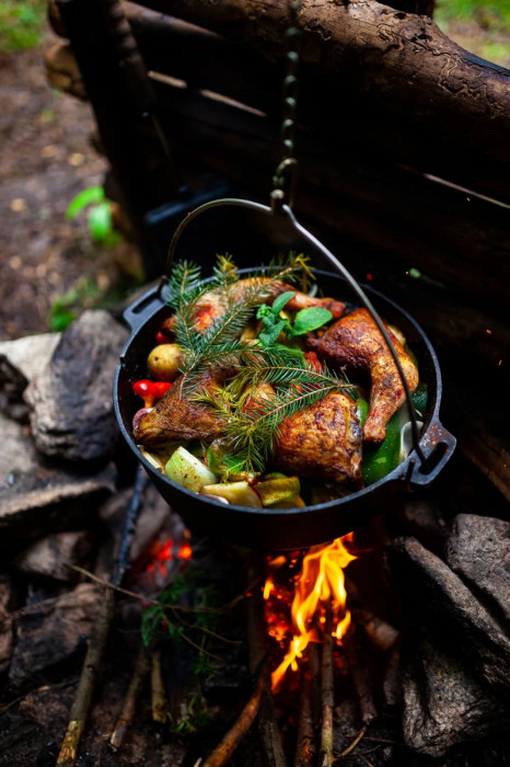 Казан-жарівня чавунна Petromax Dutch Oven ft6 плоске дно 5,5 л 