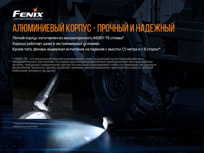 Ліхтар Fenix LR50R Luminus SST70, 12000 лм 