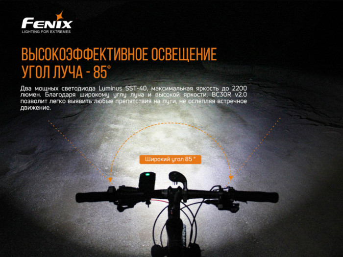 Велофара Fenix BC30V20 LUMINUS SST40 